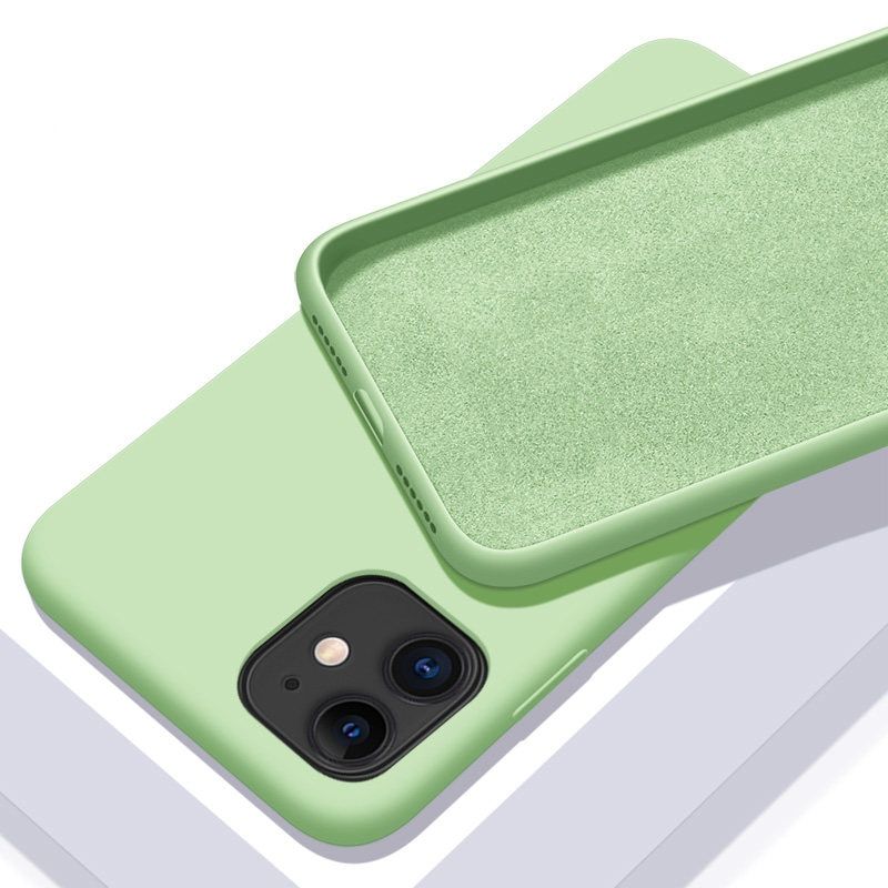 Luxury Silicone Case For iPhone 11 12 13 Pro X XS Max XR Cases Cover For iPhone 7 8 6 6s Plus SE 2020 Phone Case Liquid Coque