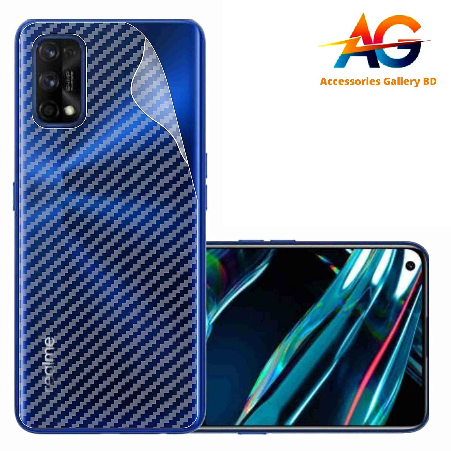 Realme 7 Pro Carbon Fiber Sticker Vinyl Back Poly Skin Protector