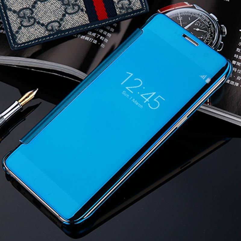 Huawei P30 Lite Clear View Mirror Leather Stand Flip Cover