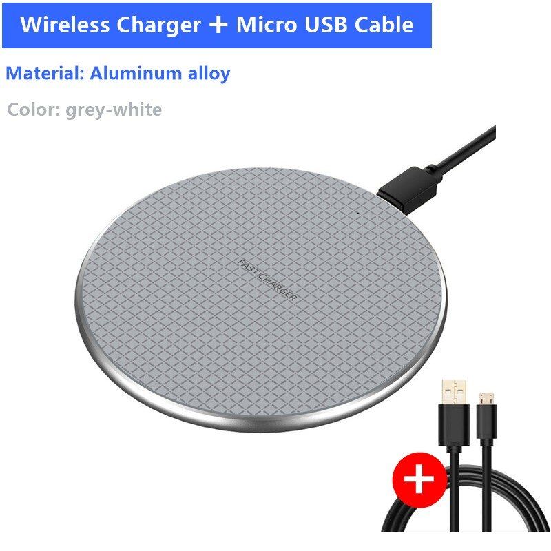 Lightweight Thin Wireless Charger Universal 15W Fast Charge for Iphone Android Phone