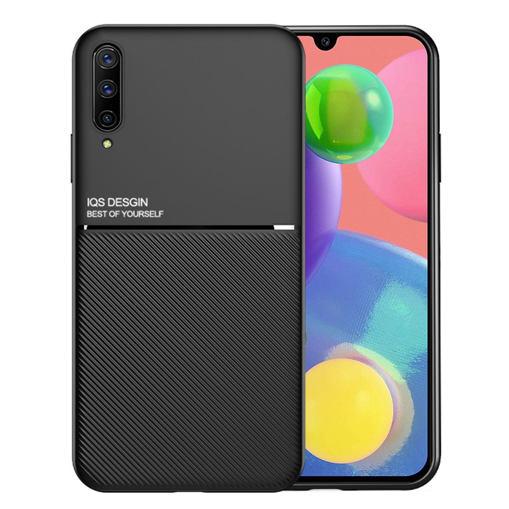 Texture Silicone Car Magnetic Case For Samsung Galaxy A70 Soft TPU Protection Cover