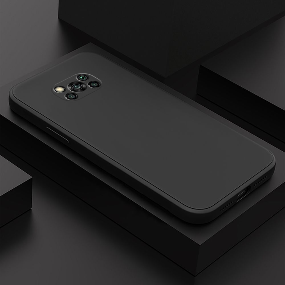 ZeroQiQi for Xiaomi Poco X3 NFC Case Simple Candy Color Back Cover Soft Liquid Silicone Protective Phone Cases