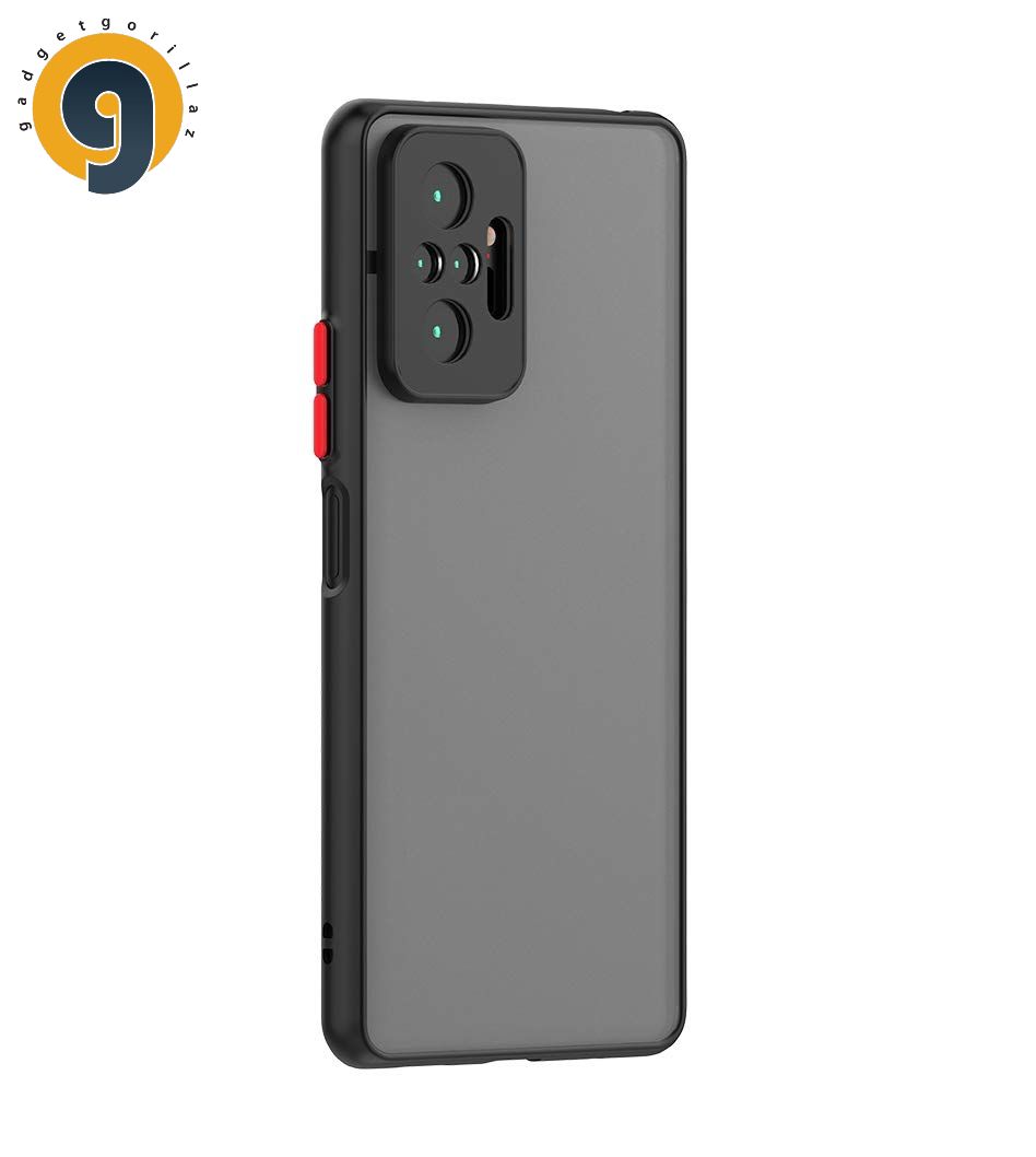 For Redmi Note 10 Pro / Redmi Note 10 Pro Max - d Camera Protection Smoke case Matte Finish soft Tpu Mobile Back Cover