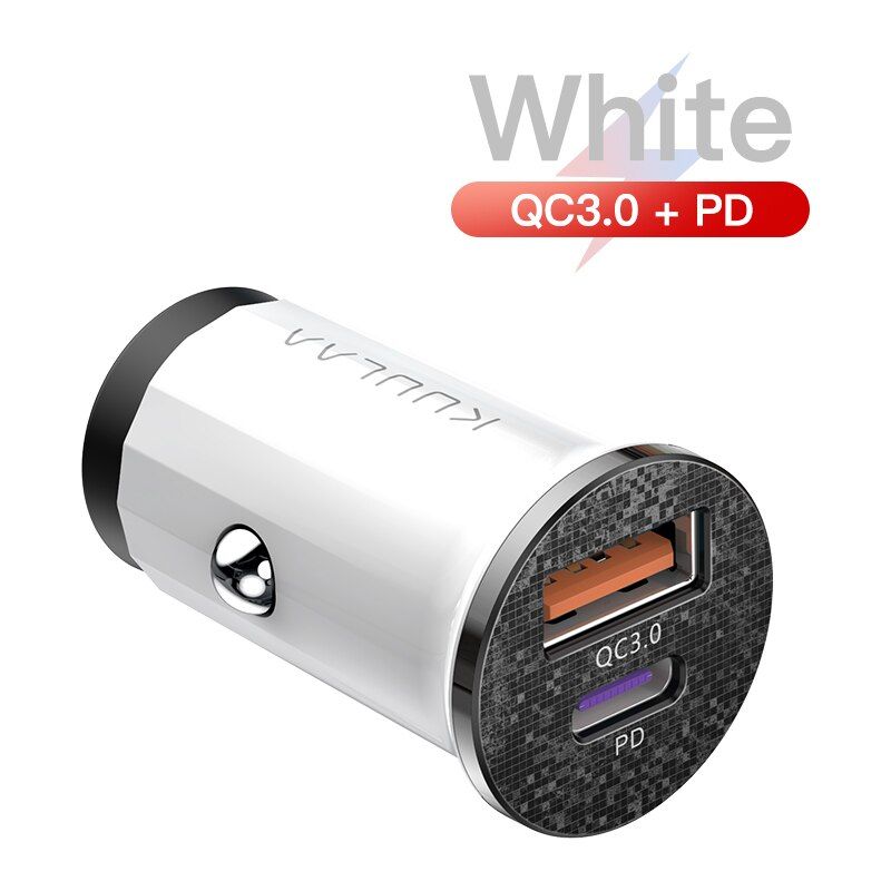 KUULAA Charge 4.0 Car Charger for Samsung S20 S10 11 9 8 Pro 36W PD Fast Charging QC4.0 3.0 USB Charger