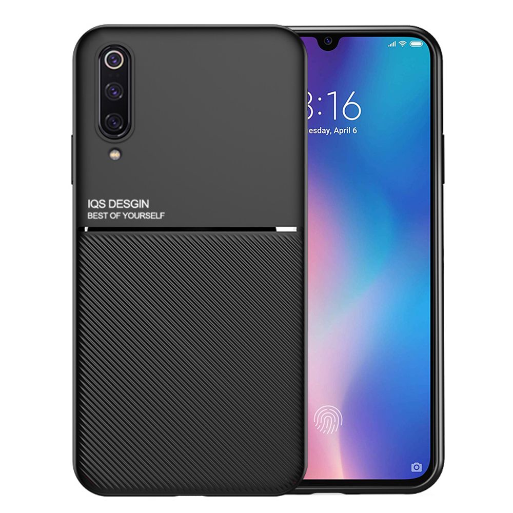 Texture Silicone Car Magnetic Case For Xiaomi Mi 9 SE Soft TPU Protection Cover