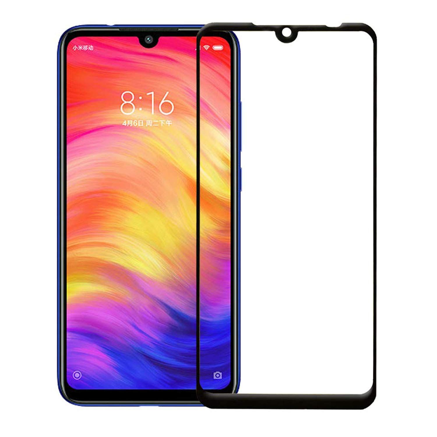 For Xiaomi Redmi Note 7  Tempered Glass Screen Protector 6D/9D/11D - Black