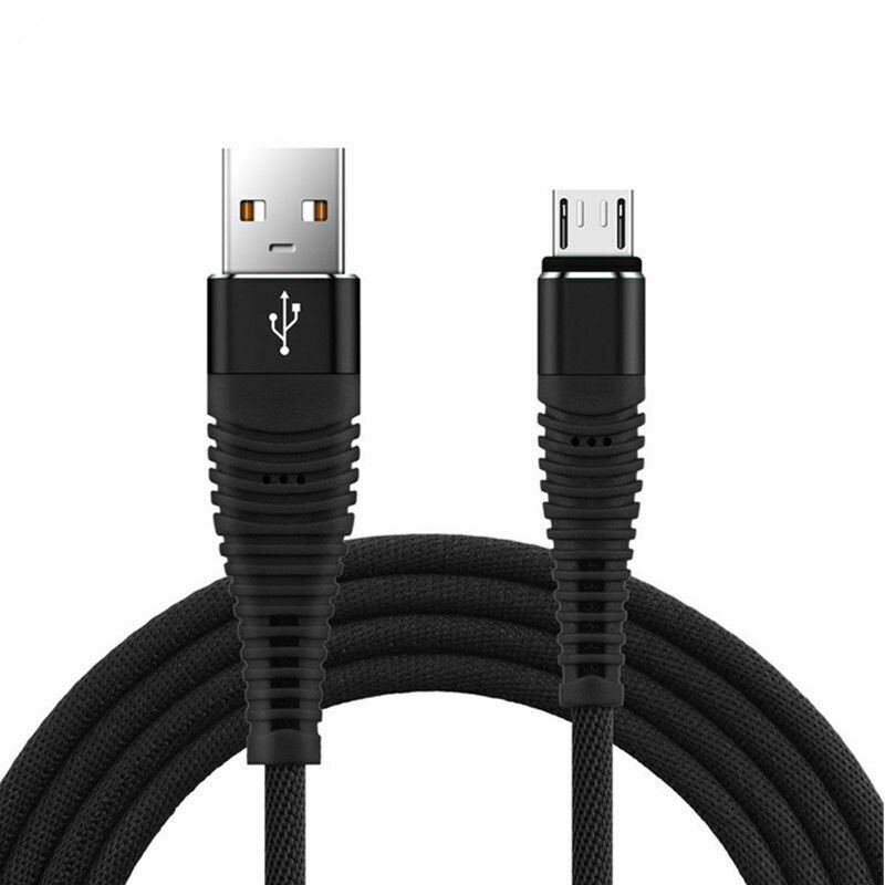 UGI Fast Charge Cable Data Cable For Type C USB C Nylon Braided Data Transfer Cloth Quick Charge Micro USB Charger 2A Black