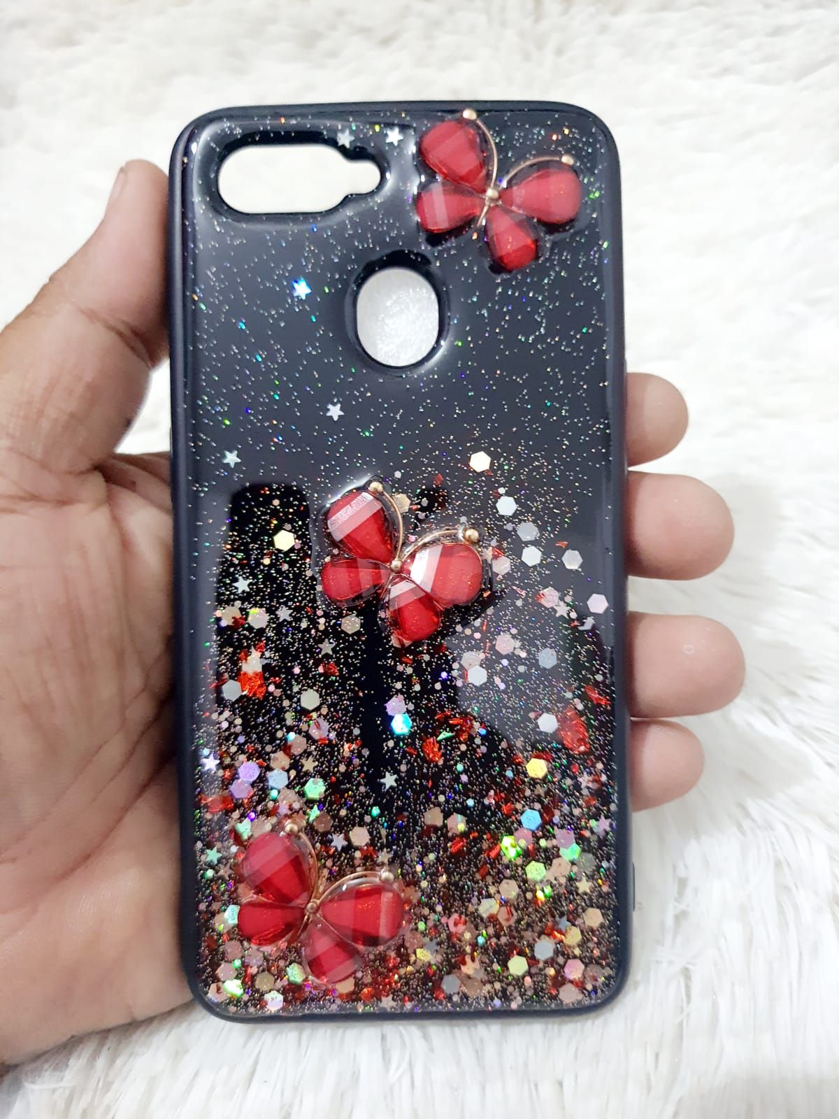 Ladies Cover Butterfly For Oppo A5S/A12 F9 /F9Pro - Phone Back Cover