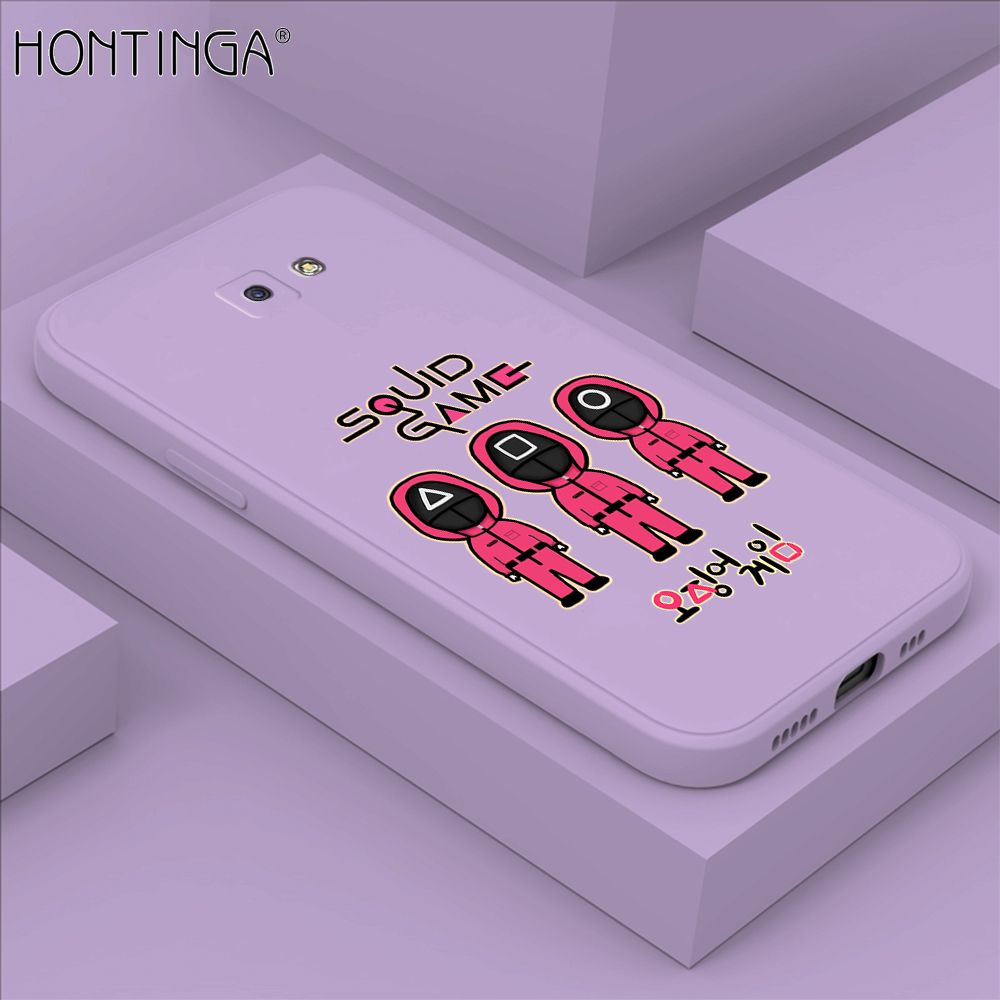 Hontinga for Samsung Galaxy J5 Prime Case Trend Cartoon Korean Squid Phone Cover Liquid Silicone Case Phone Protective Case
