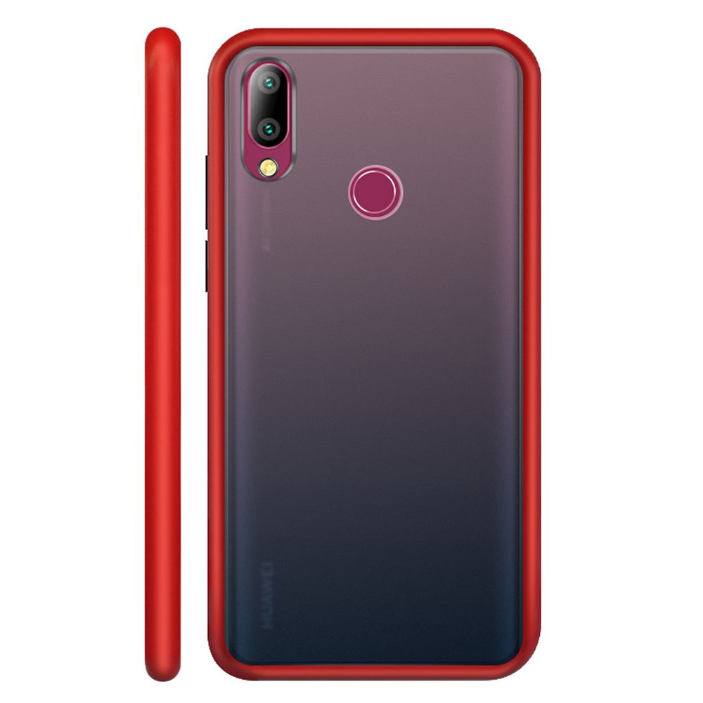 Casing for Huawei Y9 2019 Translucent Matte Hard PC Back Flexible Shockproof TPU Bumper Case Cover