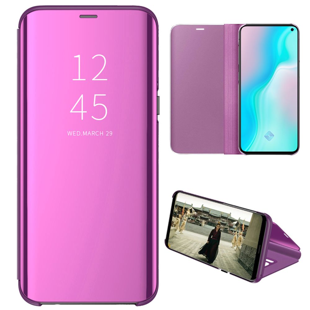 Smart Mirror Flip Phone Case For VIVO S5 View PU Leather Stand Protective Cover