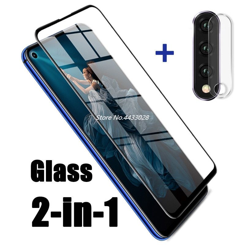 2 In Protective Glass on For Honor 20 Pro Camera Lens Screen Protector Tempered Glass for Huawei Honer 20 Pro 20pro Film