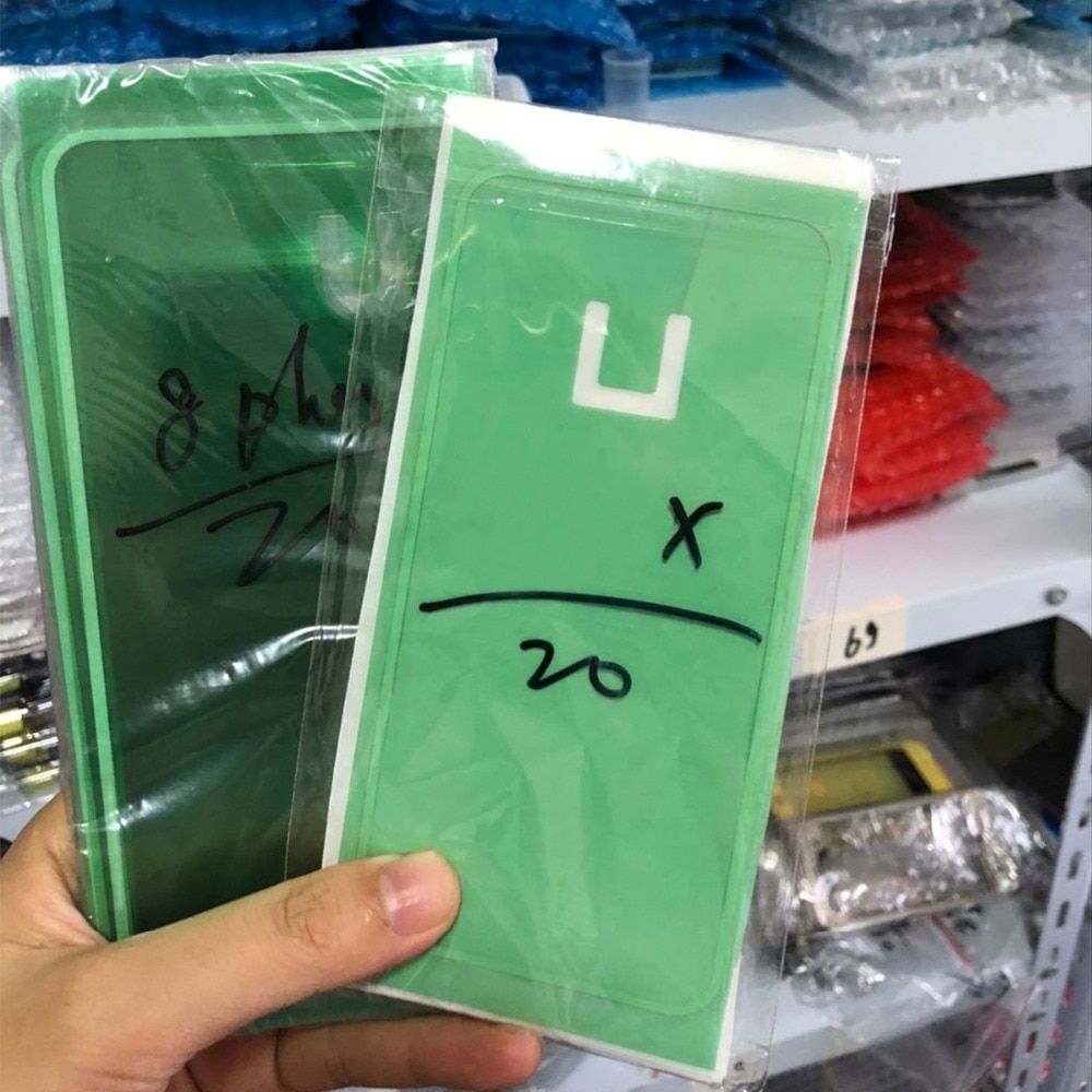 10PCS iBrokenParts Rear Cover Housing Sticker For iphone X 8&8plus Back cover Glass Adhesive Tape