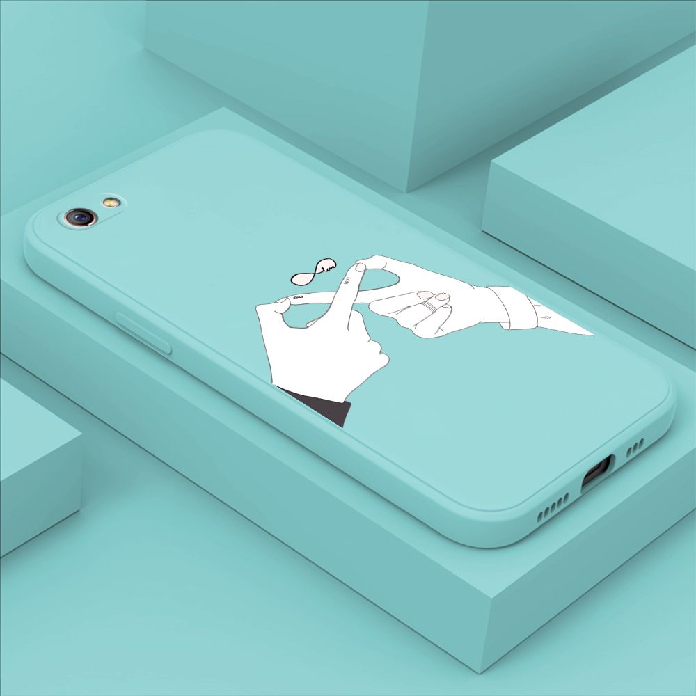 ZeroQiQi for OPPO R9S Plus/F3 Plus/R9S Pro Back Cover Mobius Ring Ultra Thin Soft Luxury Square Multicolor Liquid Silicone Phone Case