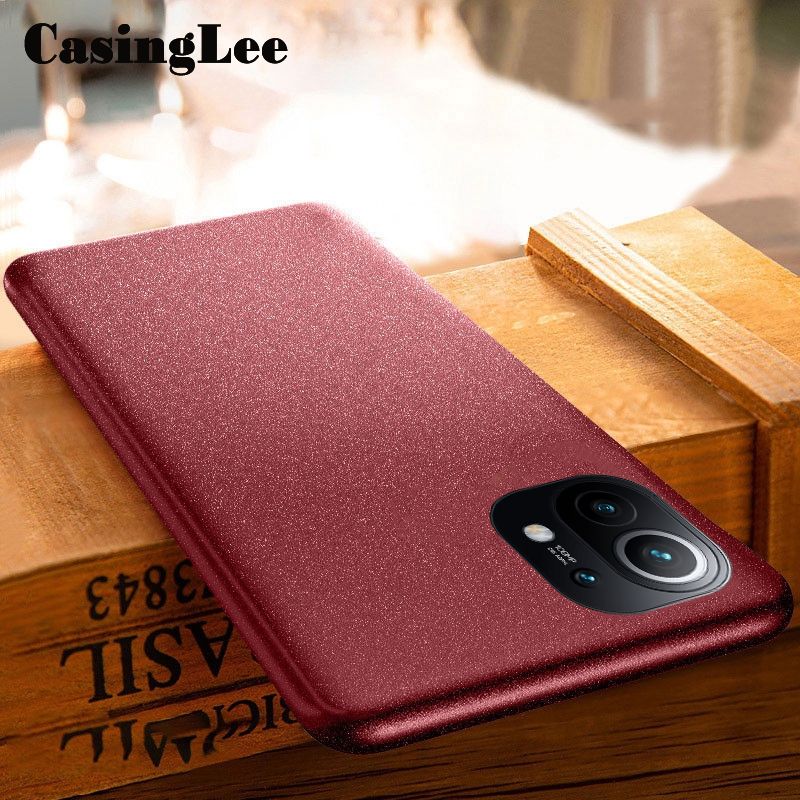 CasingLee For Xiaomi 11 Lite 5G NE case Matte Silicone Soft Phone cover for Xiaomi 11 Lite 5G NE Super Scrub Non-slip Phone case
