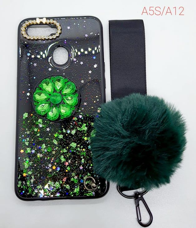 Ladies cover + Pop Up Socket + Pom Pom For oppo realme c17