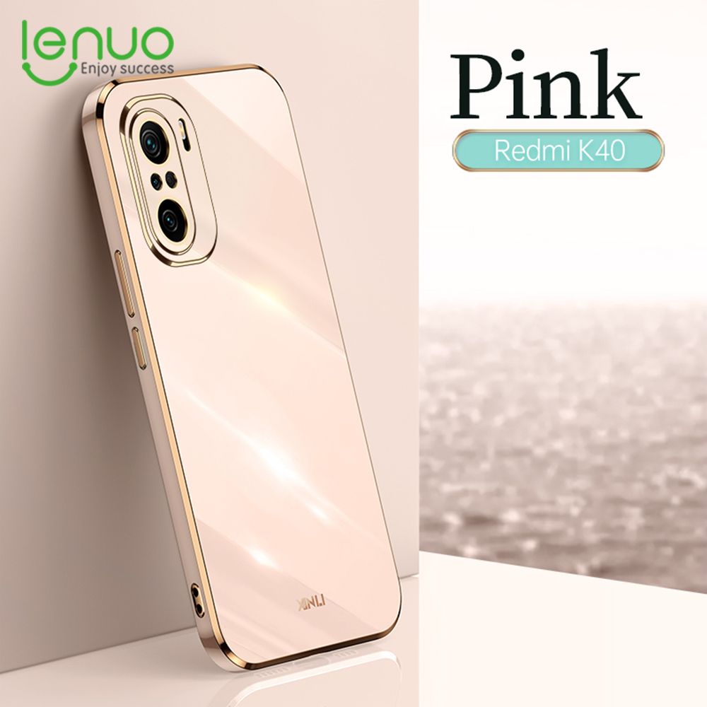 Luxury 6D Plating Soft Casing Silicone Square Frame Phone Case For Xiaomi Redmi K40 Phone Case Shiny Bling Back Cover Coque