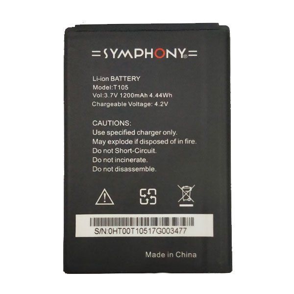 সিম্ফনি t105 1200mah এর জন্য মোবাইল ব্যাটারি