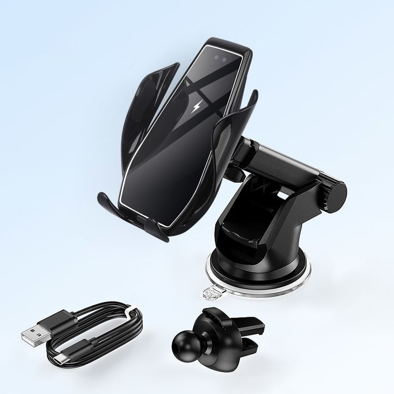 Wireless Car Charger 15W Qi Fast Charging Automatic Clamping Mount Air Vent Phone Holder for iPhone 13 12 11 X 8 Samsung S21 S20