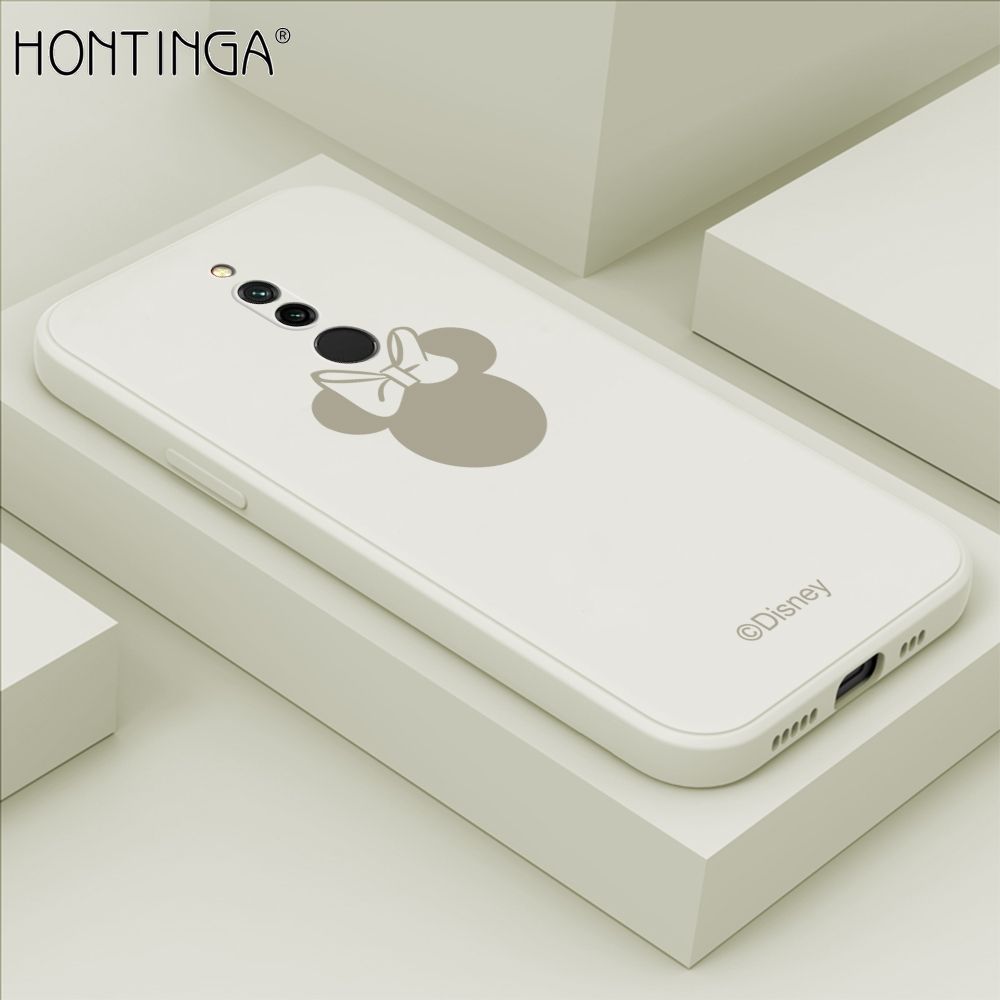 Hontinga for Xiaomi Redmi 8 Case Cartoon Mouse Phone Case Soft Square Edge Silicone Cases Full Lens Cover Shockproof Protection Cover