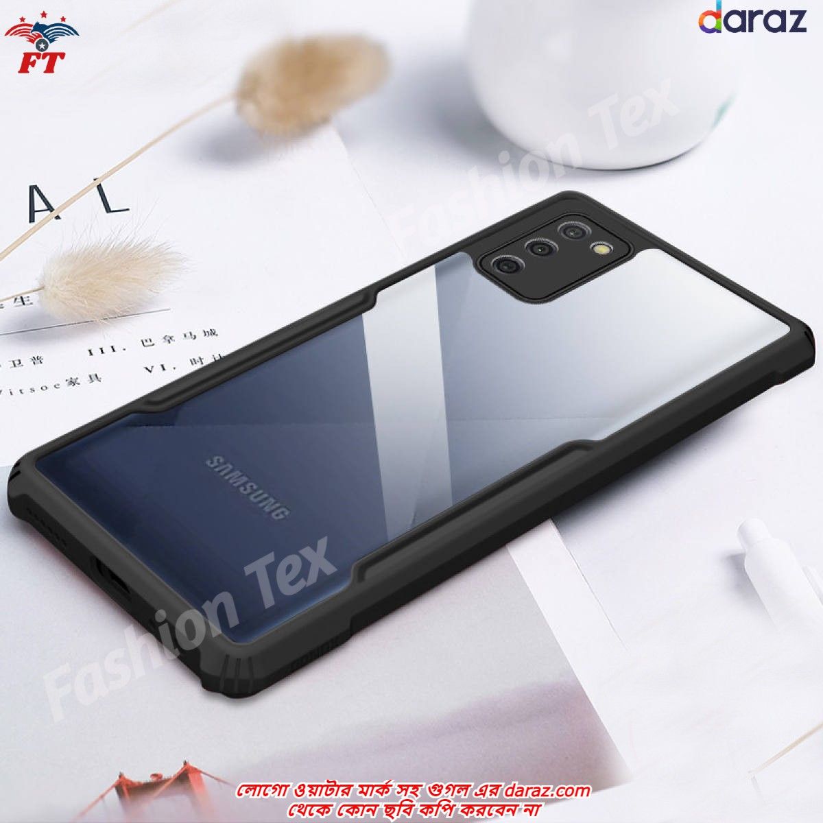 Samsung Galaxy M02s / Galaxy A03s / Galaxy A02s / Galaxy F02s - i【Four corner】Transparent Silica Gel Matte ShockProof Slim Thin Back Cover Phone Case