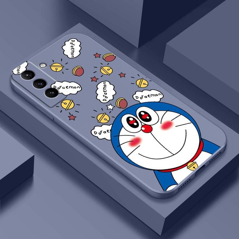 Cartoon Liquid Silicone Case For Samsung Galaxy S21 Plus 5G ​Thin Soft Protective Back Cover Case