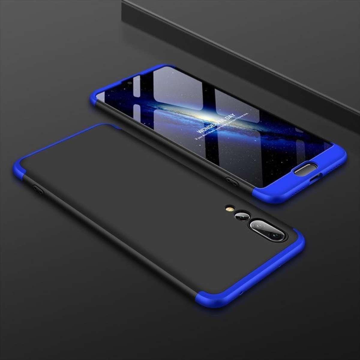 Huawei Honor Play 360 Degree GKK Phone Back Cover - Black and Blue