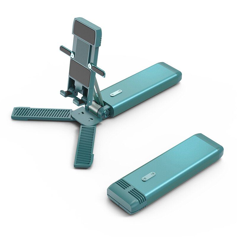 Metal Mini One Foldable Adjust Mobile Phone Holder Desk For Tiktok Youtoobe Live Desktop Stand SmartPhone and Tablet Support