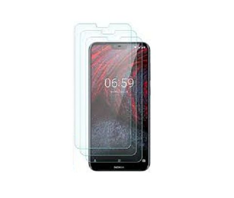 For Nokia 6.1 Plus Perfect Protection Tempered Glass Compatible With Screen Protector 2.5D -Transparent