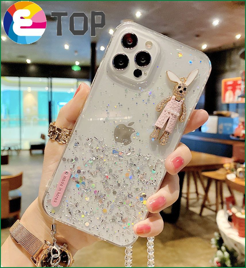 Huawei P40Pro flash powder mobile phone case glue mate40 protective sleeve Nova876 glory 50 suitable for P30 rabbit