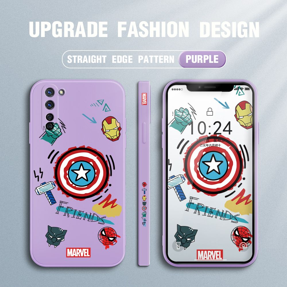 UCUC for OPPO Reno 3 5G Back Cover Creative Shield Ultra Thin Soft Luxury Square Multicolor Liquid Silicone Phone Case