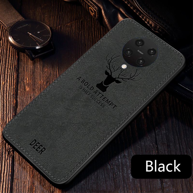 Biruiqu For Xiaomi Pocophone F2 Pro Poco F2 Pro Hybrid Soft TPU Deer Pattern Leather Shockproof Case Cover