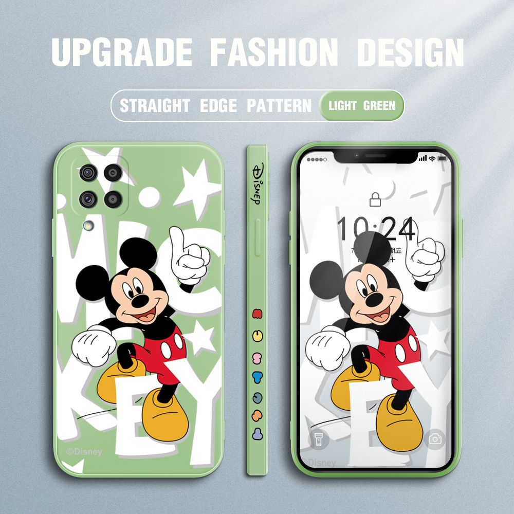 UCUC for Samsung Galaxy F62 / Samsung Galaxy M62 Back Cover Cute Cartoon Characters Ultra Thin Soft Luxury Square Multicolor Liquid Silicone Phone Case