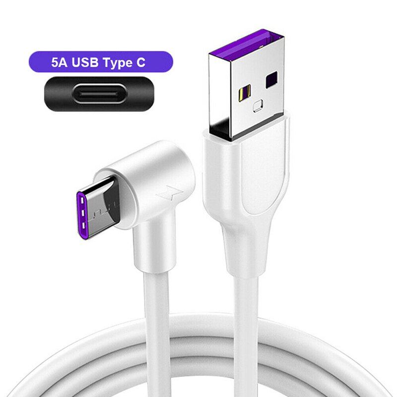 5A Fast Charging USB C Cable For Samsung S20 S10 Typec Cabo USBC Nylon Cord For Oneplus 8 9 Data Wire Quick Charge Type C Cable