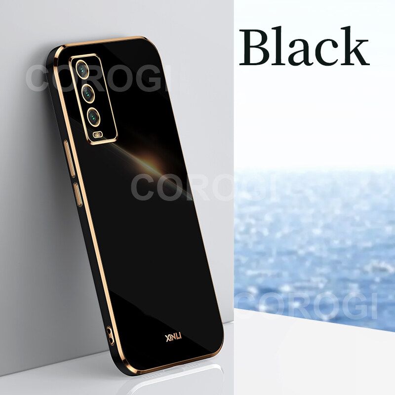 For Xiaomi Redmi 9 Power Cover Fashion Shiny Plating Square Bumper Slim Phone Case Soft TPU Silicone Shockproof Protective Back Cover