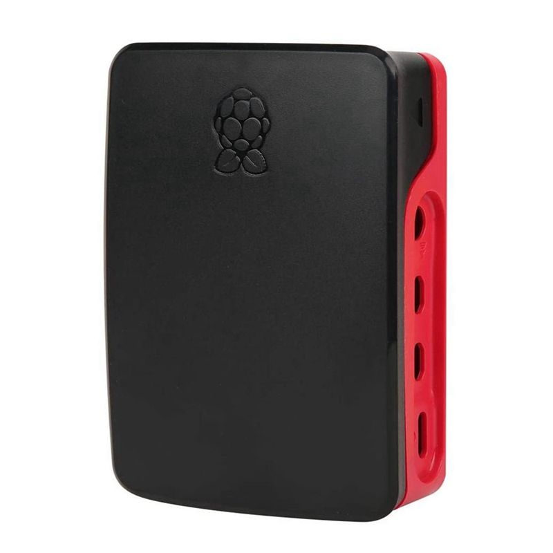 the Heat Dissipation Protective Case is Suitable for the Raspberry Pi 4B Protective Box 9.5X7X2.6CM(Black+Red)