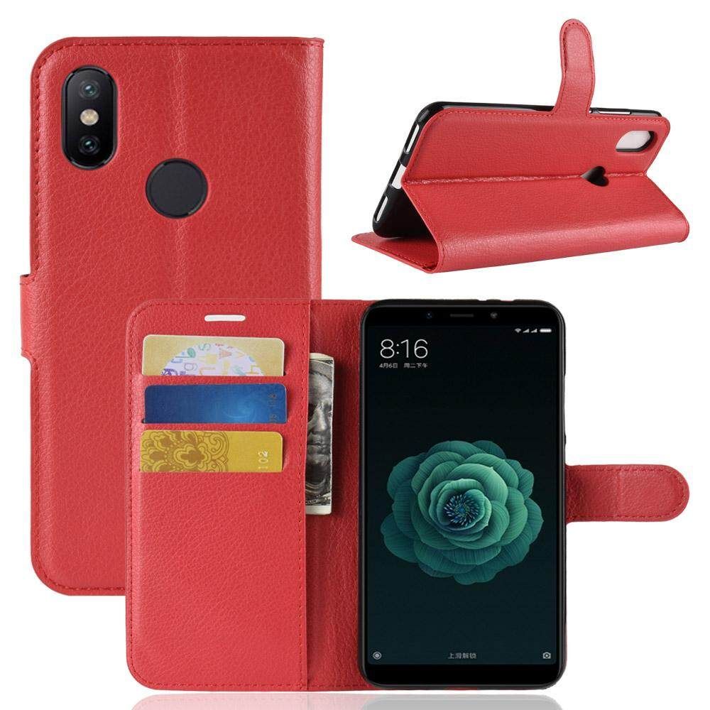 PU Leather Cover For Xiaomi Mi 6X Case Flip Magnetic Closure Stand Wallet Phone Casing