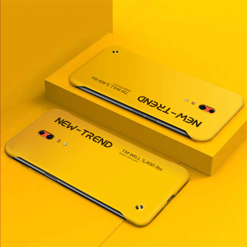 lthmy for Oppo Reno Z Ultra Thin Frameless Matte Hard Plastic Phone case Shock Absorption TPU Bumper Casing Back Cover