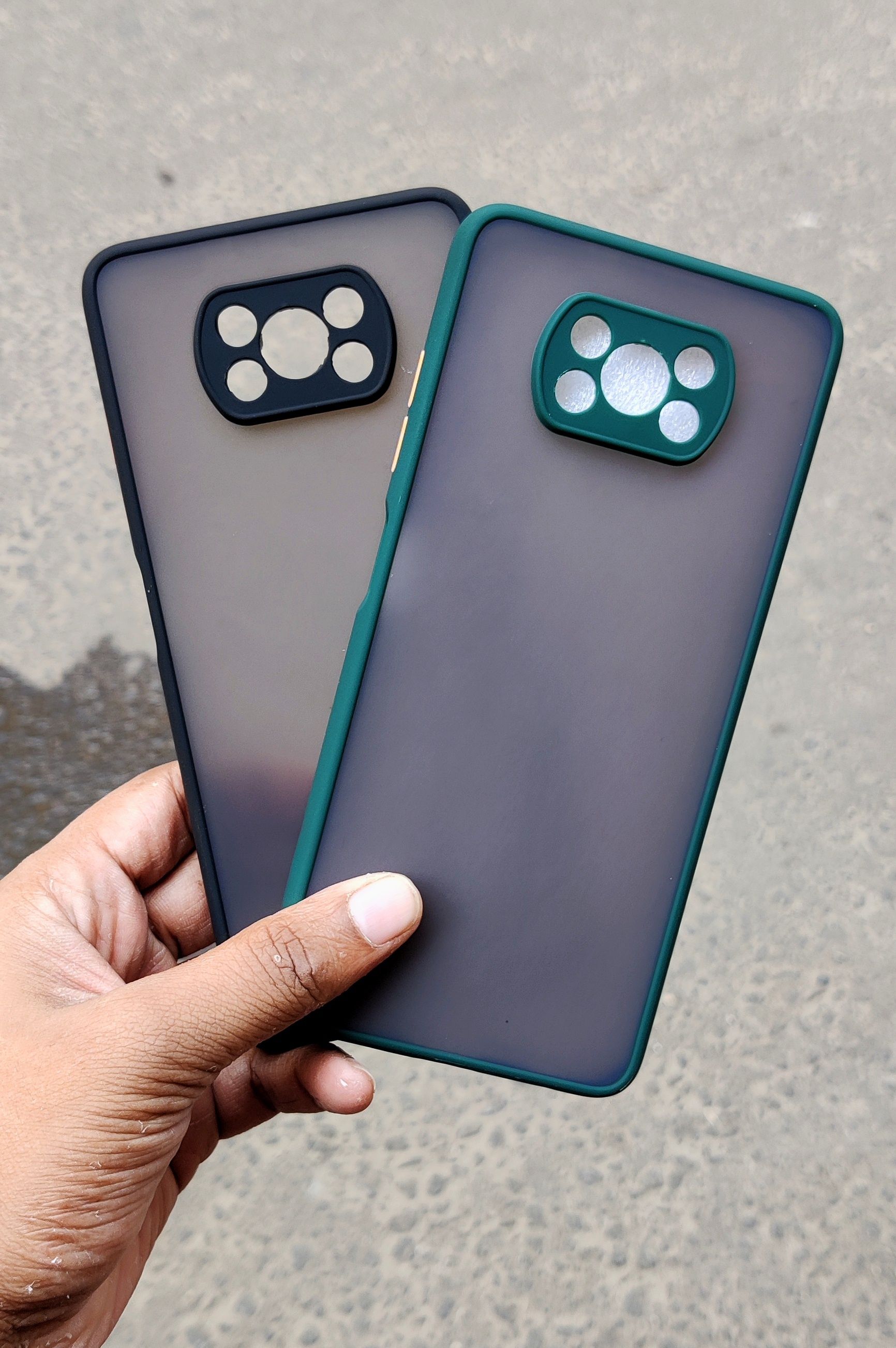 For Poco X3 Back Cover / Matte Back Cover / Camera Protective Back Cover