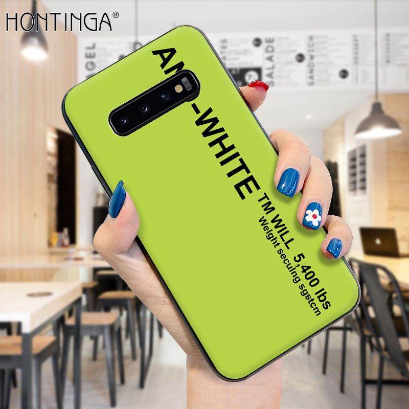 Hontinga for Samsung S10E Case Simple Generous Clean Color Girls Boys Cases Shockproof Soft Silicone TPU Phone Cover