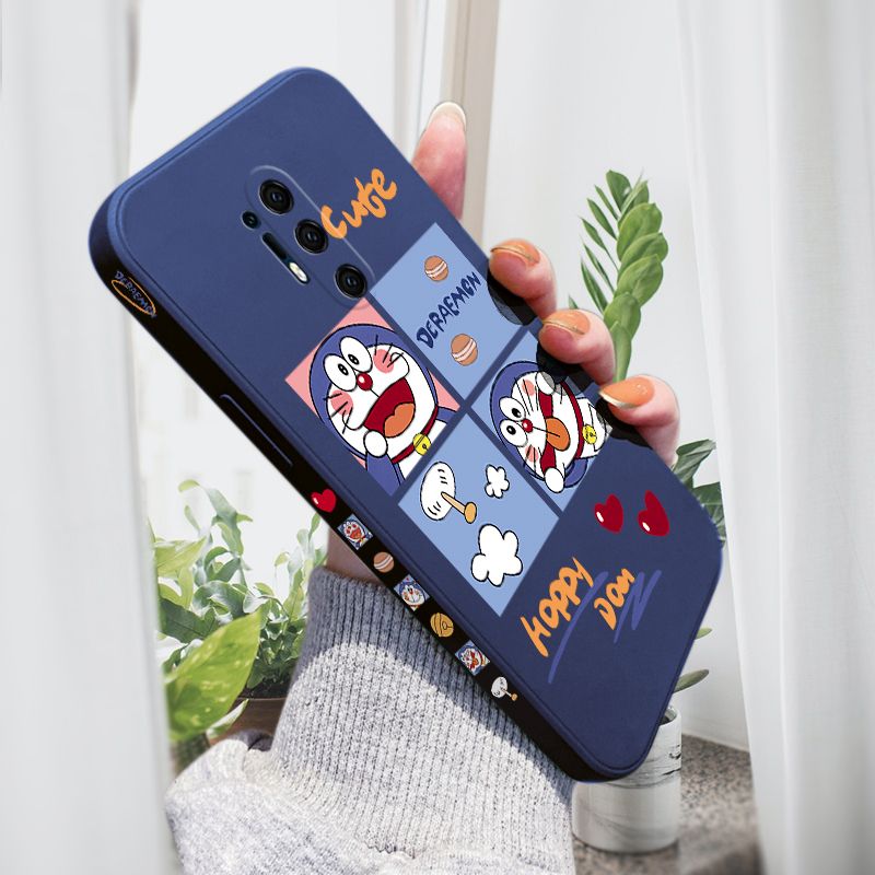 AMORVOR for OnePlus 8 Pro Back Cover Cute Happy Cartoon Side design Soft Case Multicolor Liquid Silicone Phone Cases