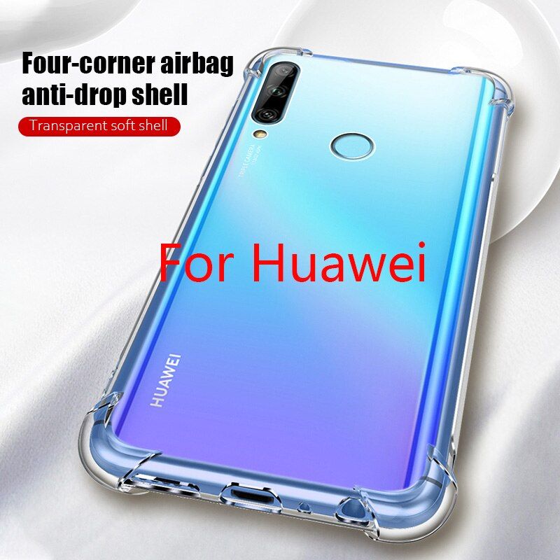 Anti-Drop Case for Huawei Y6p Y6S Y5 Y7 Y9 Prime 2019 Y5P Y8p Y9S Y7p Transparent Case for Huawei P30 Pro P40 Lite P20 Nova 5T