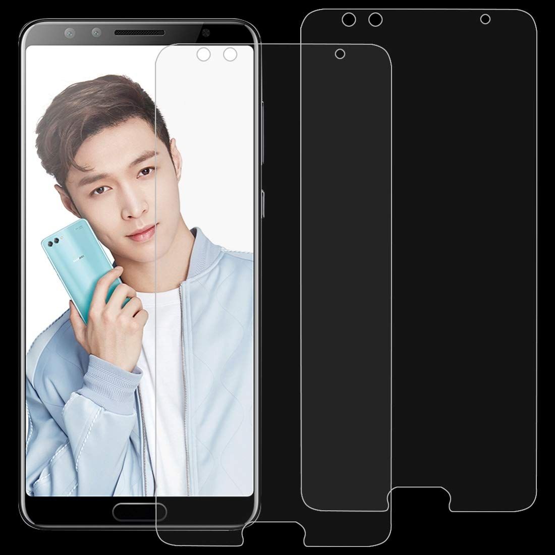 Huawei Nova 2s Premium Tempered Glass Screen Protector Slim 9H Hard 2.5D-Transparent