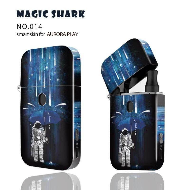 Magic Shark Astronaut Dollar Flower Brains PVC Waterproof Cover for Aurura Play Full Wrap Skin Film Sticker for Aurora Play