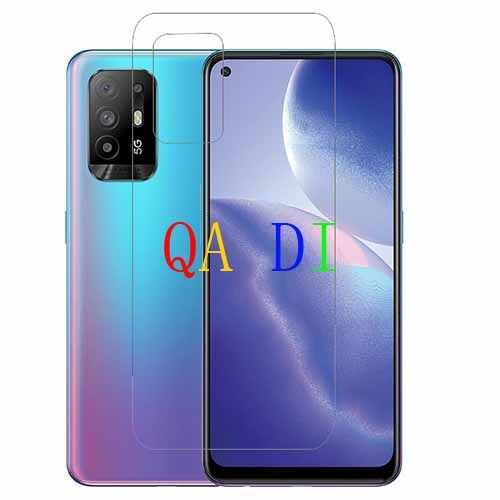 Oppo A95 Soft TPU Back Full Cover Screen Protector Transparent Protective Film