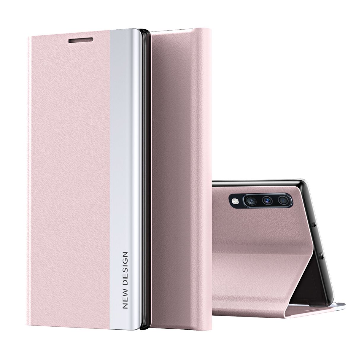 For Samsung Galaxy A50/A50S/A30S Thin Slim Folio Flip Leather Magnetic Closure Case Cover