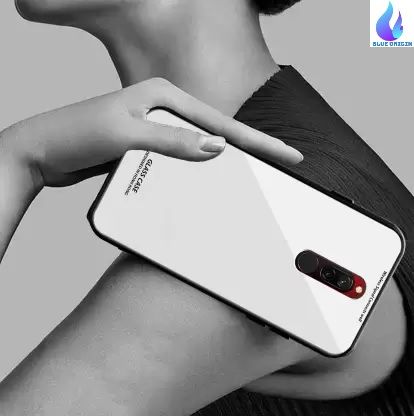 For Xiaomi Redmi 8 HONG KONG Design Tempered Glass Protector Casing Glass Back Phone Cover