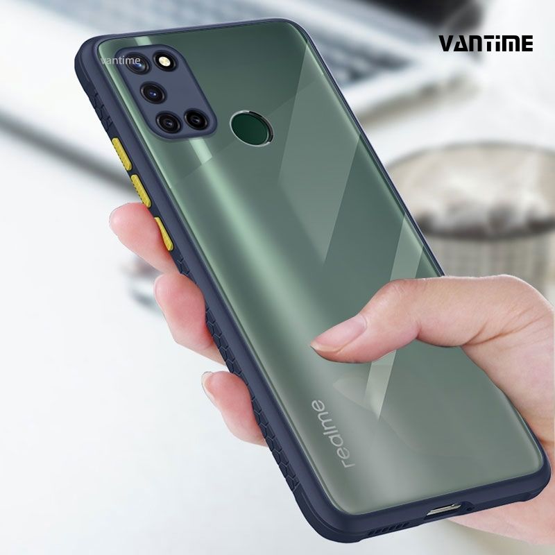 Vantime for Realme C17 / Realme 7i Case Transparent Back Shockproof Phone Cover
