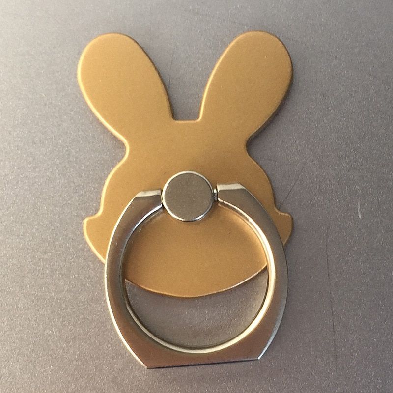 Rabbit head phone ring stand Mobile phone buckle bracket Metal ring buckle bracket
