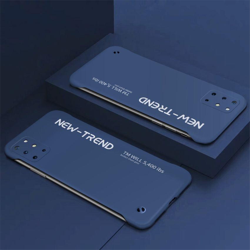 lthmy For OnePlus 8T Ultra Thin Frameless Matte Hard Plastic Phone case Shock Absorption TPU Bumper Casing Back Cover